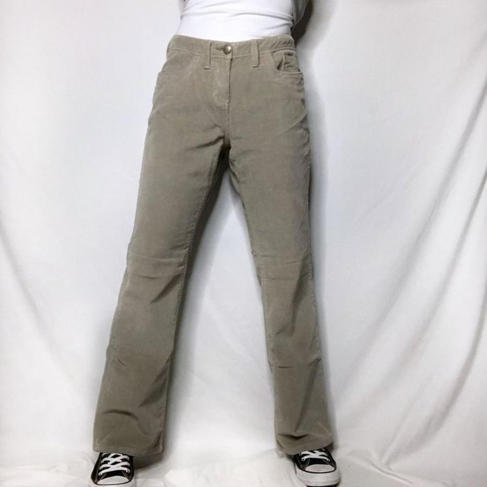 Flared light brown corduroy pants bootcut